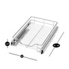 Smart Design Pull-Out Cabinet Organizer Single Level Chrome Small - 8434290 New