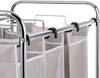 Amazon Basics 3-Bag Laundry Sorter with Removable Bags Metal Frame Gray New