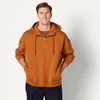 AMAZON ESSENTIALS MEN'S QUARTER-ZIP OVERSIZED-FIT HOODIE SIZE M CARAMEL New
