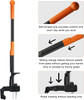 GENERIC STAND-UP WEED PULLER TOOL 40 LONG HANDLE - ORANGE