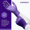 GENERIC NITRILE EXAM GLOVES (55084) - SIZE: MEN L WOMEN L - PURPLE New