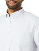 AMAZON ESSENTIALS MEN'S REGULAR-FIT SLEEVE OXFORD SHIRT POWDER BLUE STRIPE 2XL