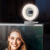 GUSGU G910 2K WEBCAM WITH MICROPHONE VIDEO STREAMING CAMERA - SILVER