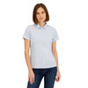 SYDER SPYDER WOMENS WEEKENDER PLATED SHORT SLEEVE JERSEY POLO TOP - MIST BLUE New