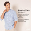 AMAZON ESSENTIALS MEN LONG-SLEEVE CASUAL POPLIN SHIRT - SIZE: MEN XXL - PINK New