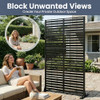 UPHYB METAL PRIVACY SCREEN 6FT OUTDOOR PRIVACY SCREEN KRWQOT190BK - BLACK