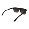 QUAY MEN'S POLARIZED SQUARE LENSES UV SUNGLASSES LET IT RUN - MATTE BLACK/NAVY