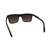 QUAY MEN'S POLARIZED SQUARE LENSES UV SUNGLASSES LET IT RUN - MATTE BLACK/NAVY