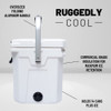 CAMP-ZERO 12L-12.6 quart portable hard cooler ice chest CZ12L-W - White