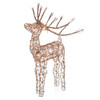 ALPINE CORPORATION 35" TALL OUTDOOR RATTAN REINDEER LAWN DECORATION - AUH164