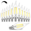 TOBUSA DIMMABLE E12 CANDELABRA LED BULBS 60 WATT INCANDESCENT - 6 Pack