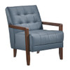 Lexicon Crafton Leather Accent Chair in Blue - 1010BUE-1