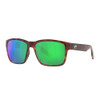 COSTA DEL MAR SUNGLASSES FOR MEN SIZE 57-580P - TORTOISE/GREEN MIRROR