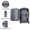 TRAVELPRO PLATINUM ELITE SOFTSIDE EXPANDABLE CARRY ON LUGGAGE 21-INCH - GRAY New