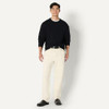 AMAZON ESSENTIALS RELAXED COTTON BLEND TEXTURED CREW PULLOVER MEN L BLACK New