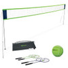 WILD SPORTS 2-in-1 Volleyball & Badminton Combo Set - 20 Ft Net - Quick Setup