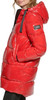 KARL LAGERFELD PARIS WOMENS HOODED JACKET - SIZE: WOMEN S - SCARLET New