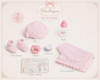 JC TOYS REALISIC REBORN BABY DOLL 15" REAL GIRL DOLL VINYL PINK KNIT OUTFIT 2+ New