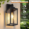 BESLOWE 14” UPGRADED MOTION SENSOR OUTDOOR WALL LIGHTS, 2-PACK - BRONZE