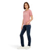 SPYDER WOMENS FLORAL LOGO GRAPHIC SHORT SLEEVE T-SHIRT FRENCH ROSE M New