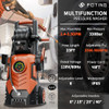 FOTING 2026UPGRADED PRESSURE WASHER 5000PSI TOUCH SCREEN 8 LEVEL 34"TALL - RED