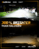 XWQHJW 9005/HB3 LED HEADLIGHT BULB HIGH BEAM 5500LM SUPER WHITE - BLACK RED