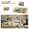 OPPRUT 1500-PIECE ROTATING PUZZLE BOARD WITH DRAWERS AND COVER - WOOD