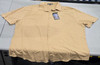 JAMES TAYLOR SHORT SLEEVE, BUTTON-UP SHIRT - SIZE: MEN 3XL - SADDLE BROWN