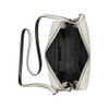 CALVIN KLEIN LOWEN TOP ZIP CROSSBODY, WHITE/BLACK, ONE SIZE - CHERUB WHITE New