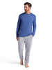 GAM243TL09015 Gaiam Men's Long Sleeve Crewneck Top Standard, True Navy L New