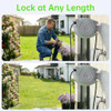 PATOOLIO RETRACTABLE GARDEN HOSE REEL 5/8 IN X 100 FT, H85 - GRAY
