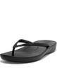 FITFLOP WOMENS IQUSHION RUBBER FLIP-FLOPS WITH CONTOURED FOOTBED SIZE 10 BLACK