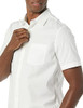AMAZON ESSENTIALS MEN'S SHORT SLEEVE DRESS SHIRT STRETCH WHITE XS