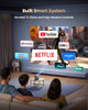WIMIUS SMART MINI PROJECTOR WIFI BLUETOOTH COMPATIBLE NETFLIX P61 PRO - BLACK
