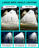 OPKIDDLE 1200W SOLAR STREET LIGHT OUTDOOR DUSK TO DAWN HIGH BRIGHTNESS - BLACK New