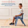 ECR4KIDS PLASTIC STACKABLE SITRIGHT CHAIR 11IN CLASSROOM FURNITURE 4 PACK New