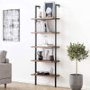 NATHAN JAMES THEO 5-SHELF OAK WOOD MODERN BOOKCASE - BLACK