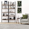 NATHAN JAMES THEO 5-SHELF OAK WOOD MODERN BOOKCASE - BLACK