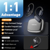 True Bone Conduction Headphones, Open Ear Earbuds with Ear Hooks