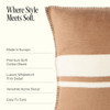 PRESTON LANE HIGHRISE THROW PILLOW, 21"x21", GSM, 47PLUX558708, Camel New