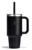 Hydro Flask Travel Tumbler with Handle, Clear Lid and Straw - Insulated Stainle