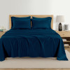 KATHY IRELAND 1000 THREAD COUNT STANDARD COTTON RICH 6PCS  SHEET KING BLUE COVE