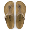 BIRKENSTOCK GIZEH OILED LEATHER SANDALS - SIZE: MEN 7 WOMEN 9 - TOBACCO BROWN New