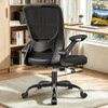 BESTFAIR ERGONOMIC OFFICE CHAIR MESH COMPUTER CHAIR LUMBAR SUPPORT - BLACK