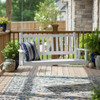 SHINE MAINE 54" OUTDOOR WOOD PORCH SWING CHAINS HANGING BENCH 4.5 FT 4216-1WT