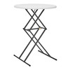 LIVING AND MORE 32INCH ROUND BAR HEIGHT FOLD TABLE WHITE - WHITE