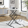 LIVING AND MORE 32INCH ROUND BAR HEIGHT FOLD TABLE WHITE - WHITE