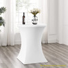 LIVING AND MORE 32INCH ROUND BAR HEIGHT FOLD TABLE WHITE - WHITE