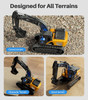 GEYIIE REMOTE CONTROL EXCAVATOR - BLACK YELLOW