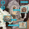 Sunnydaze 27" H Enchanting Estate Free-Standing Outdoor Fountain - Flat Back